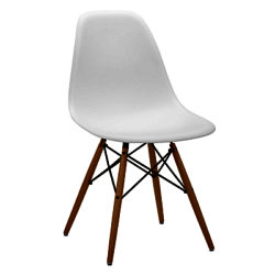 Vitra Eames DSW 43cm Side Chair White / Light Maple